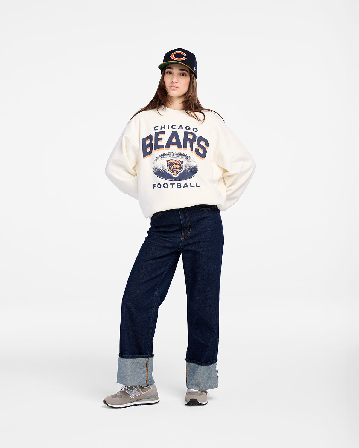 CHICAGO BEARS ARCH CLOUD '47 OVERSIZED CREW WOMENS