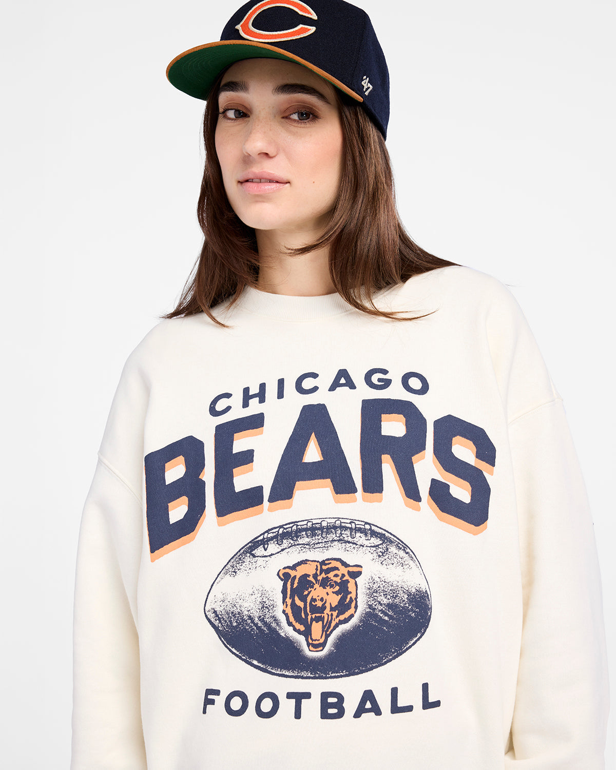 CHICAGO BEARS ARCH CLOUD '47 OVERSIZED CREW WOMENS