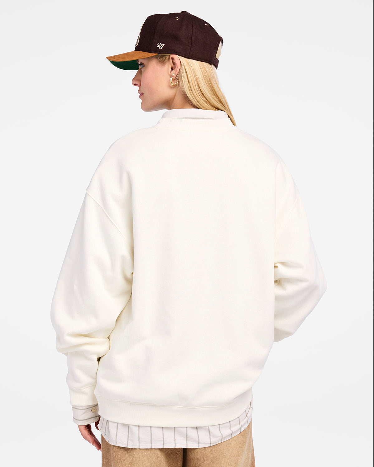 CLEVELAND BROWNS HISTORIC ARCH CLOUD '47 OVERSIZED CREW WOMENS