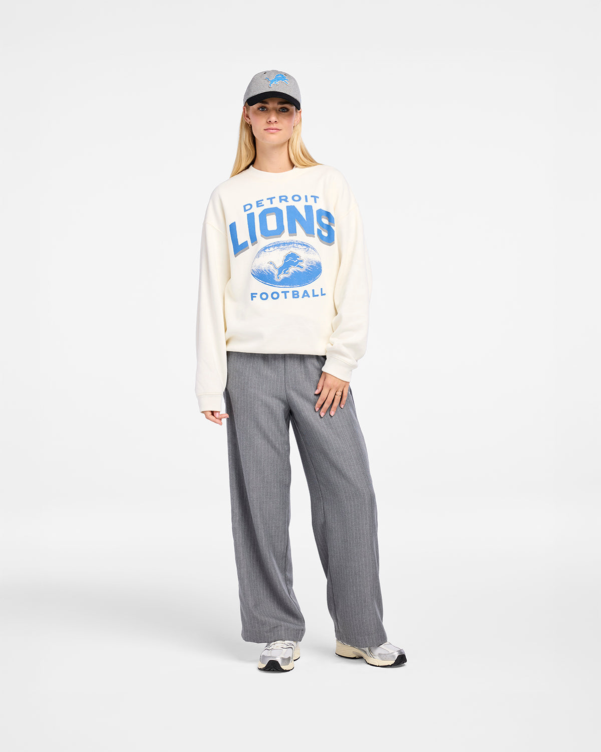 DETROIT LIONS ARCH CLOUD '47 OVERSIZED CREW WOMENS