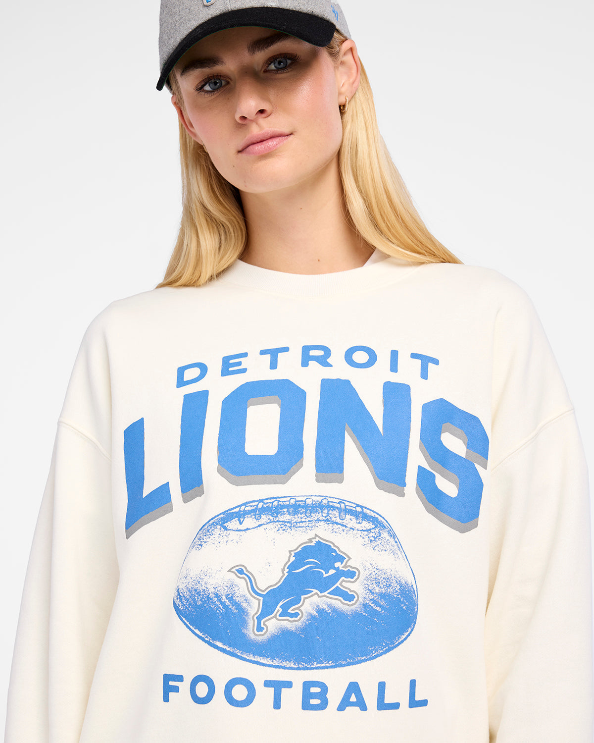 DETROIT LIONS ARCH CLOUD '47 OVERSIZED CREW WOMENS
