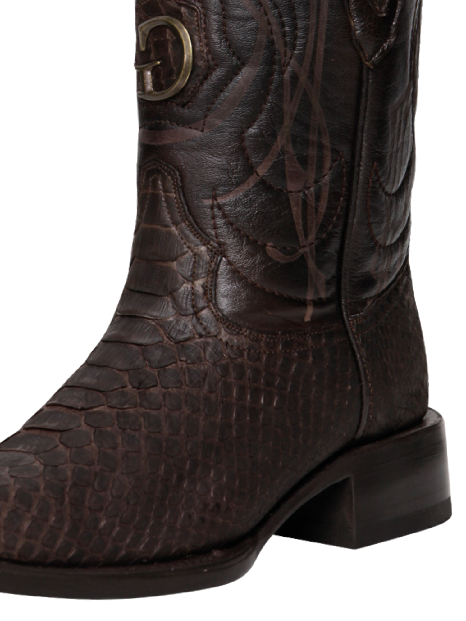 Botas Vaqueras Exoticas de Python Original para Hombre 'El General' - ID: 45088