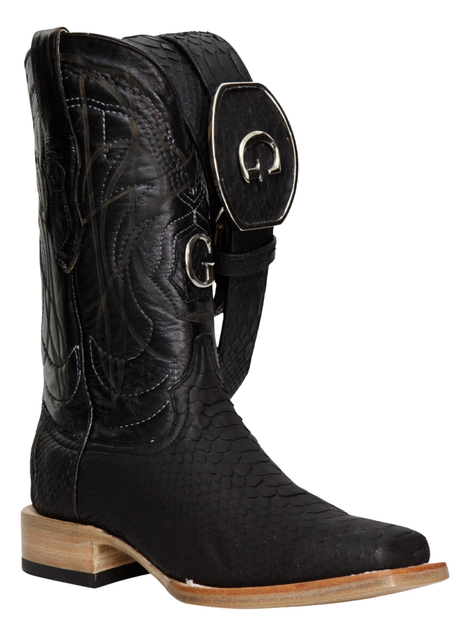Botas Vaqueras Exoticas de Python Original para Hombre 'El General' - ID: 45089