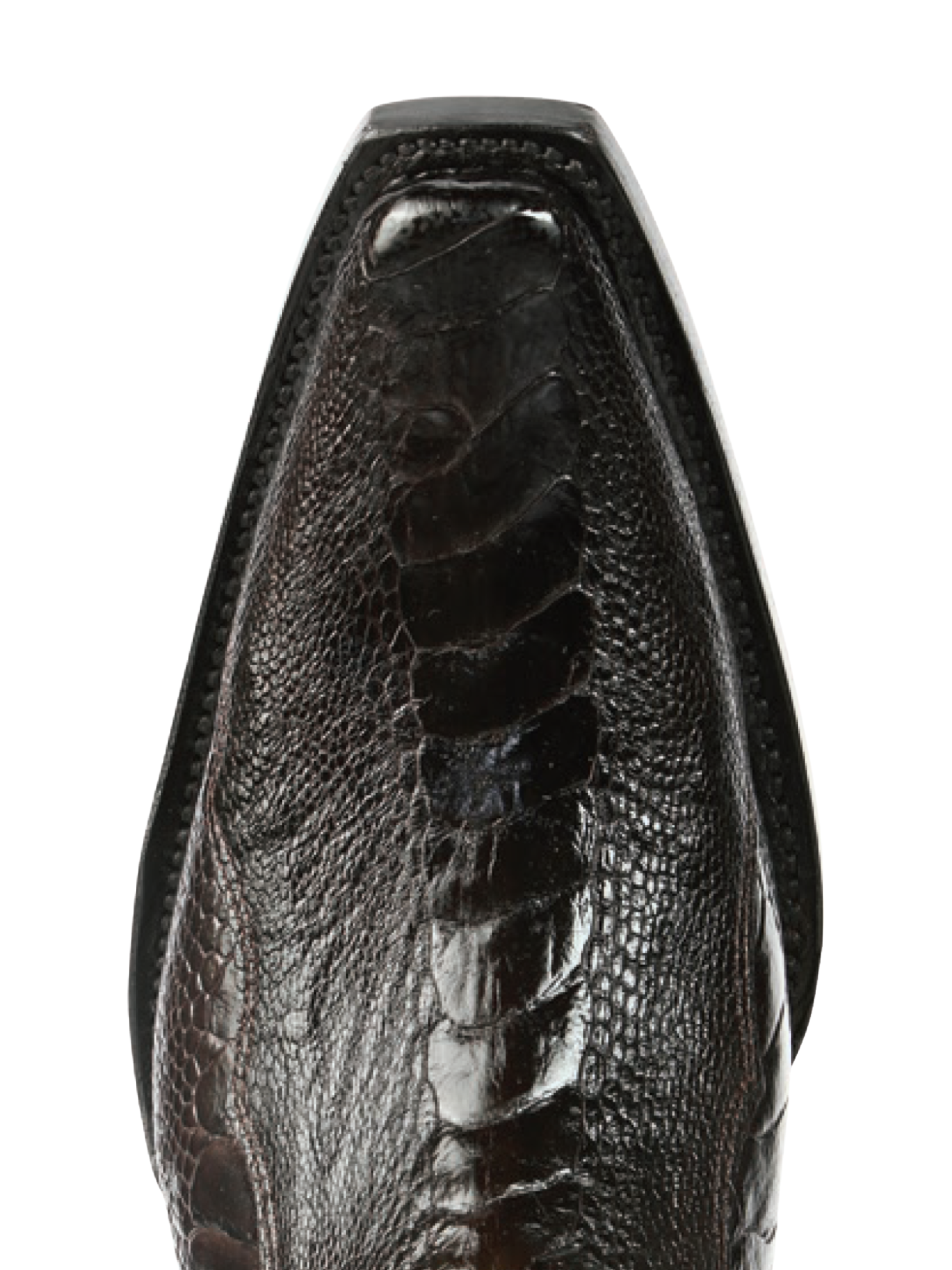 Botas Vaqueras Exoticas de Pata de Avestruz Original para Hombre 'El General' - ID: 45068
