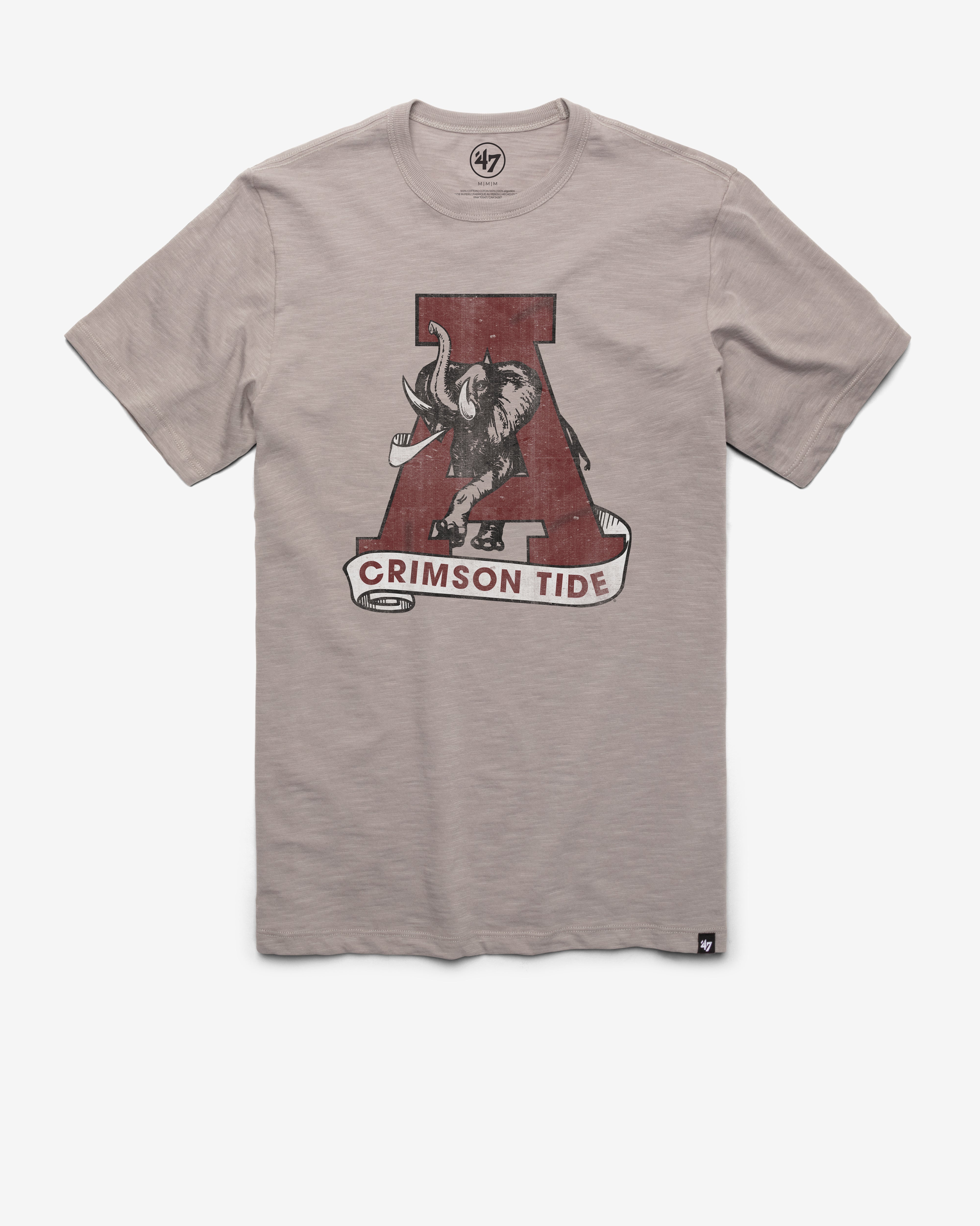 ALABAMA CRIMSON TIDE VINTAGE GRIT '47 SCRUM TEE