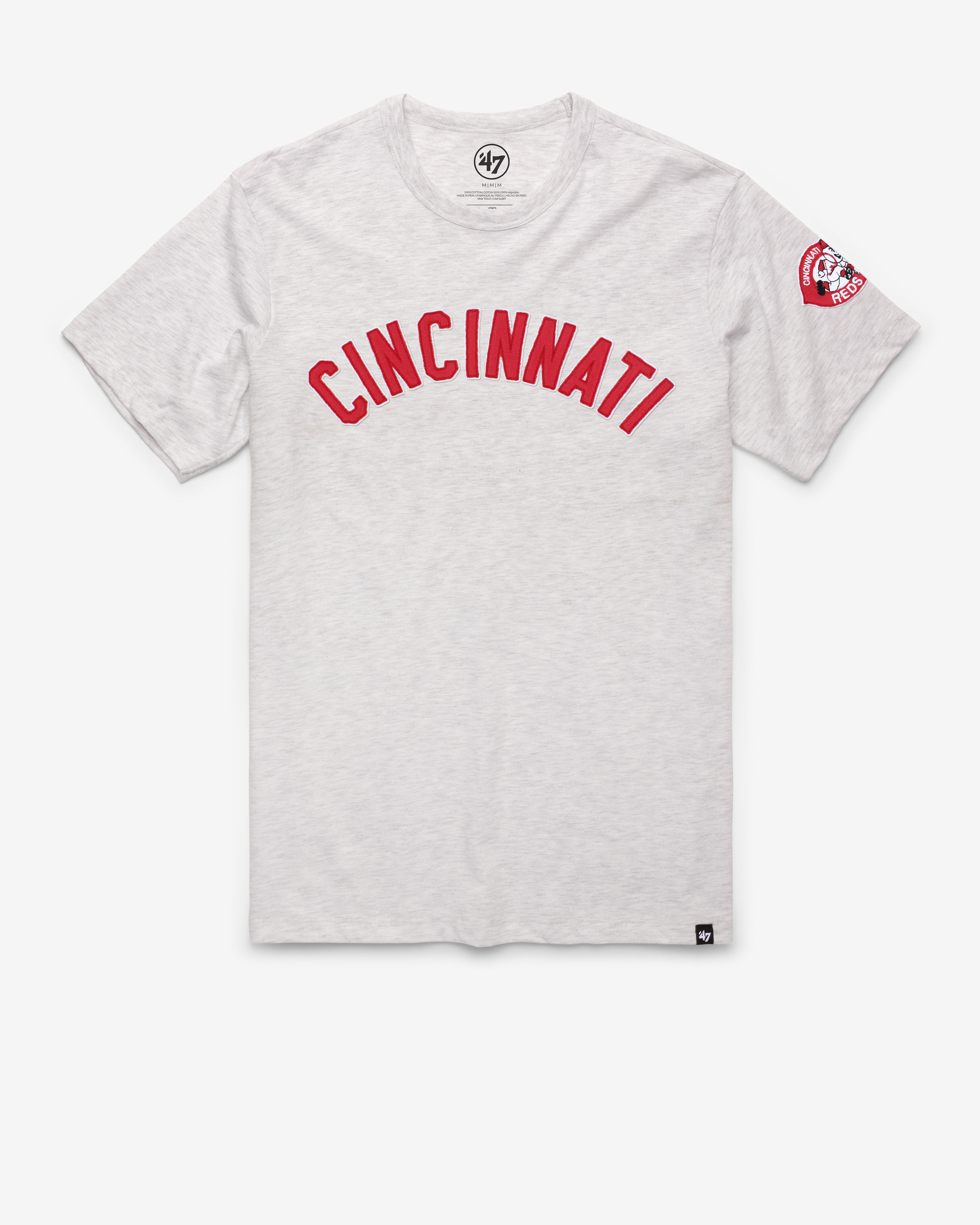 CINCINNATI REDS COOPERSTOWN '47 FRANKLIN FIELDHOUSE TEE