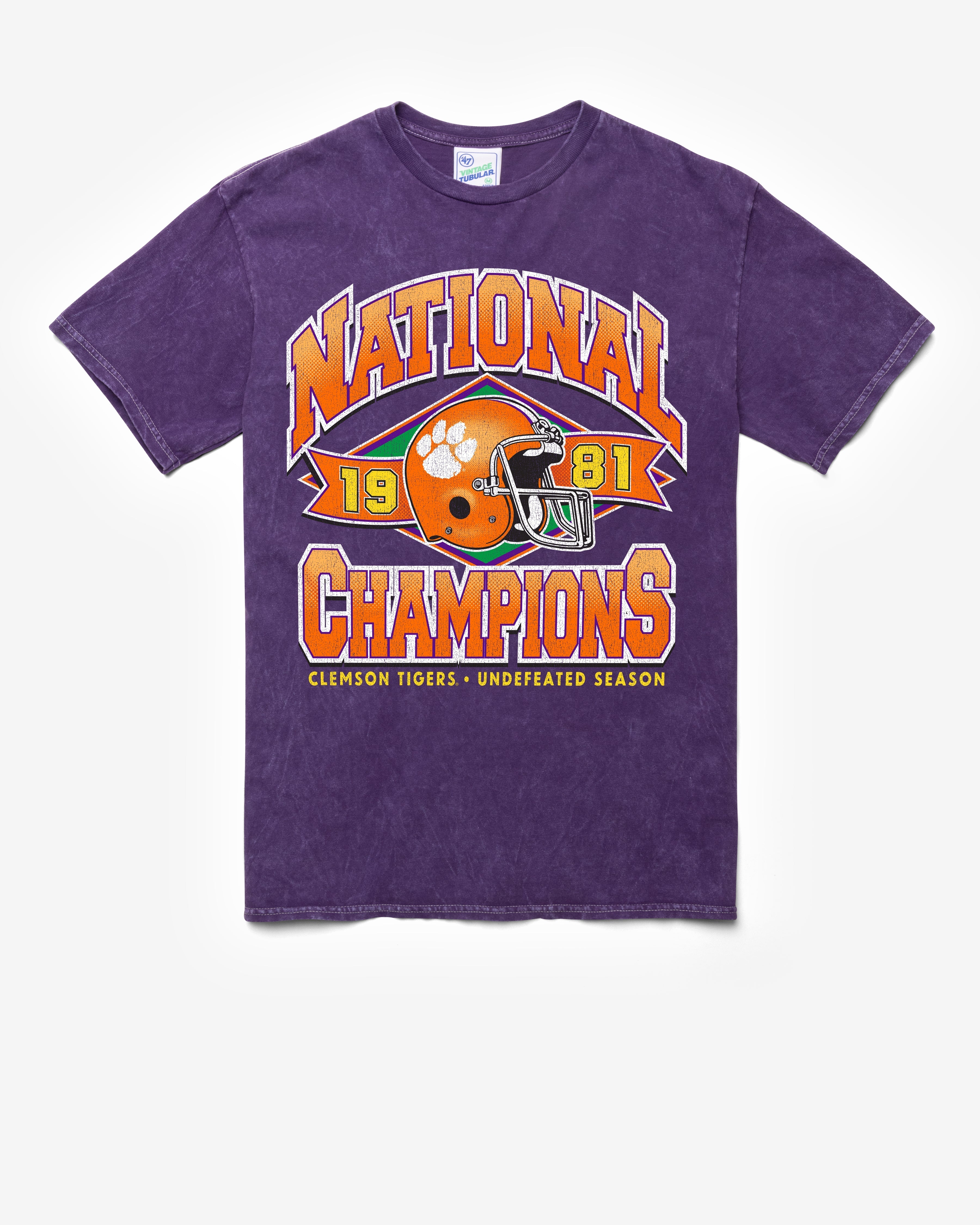 CLEMSON TIGERS H-CHAMPS LOCKER VINTAGE '47 TUBULAR TEE