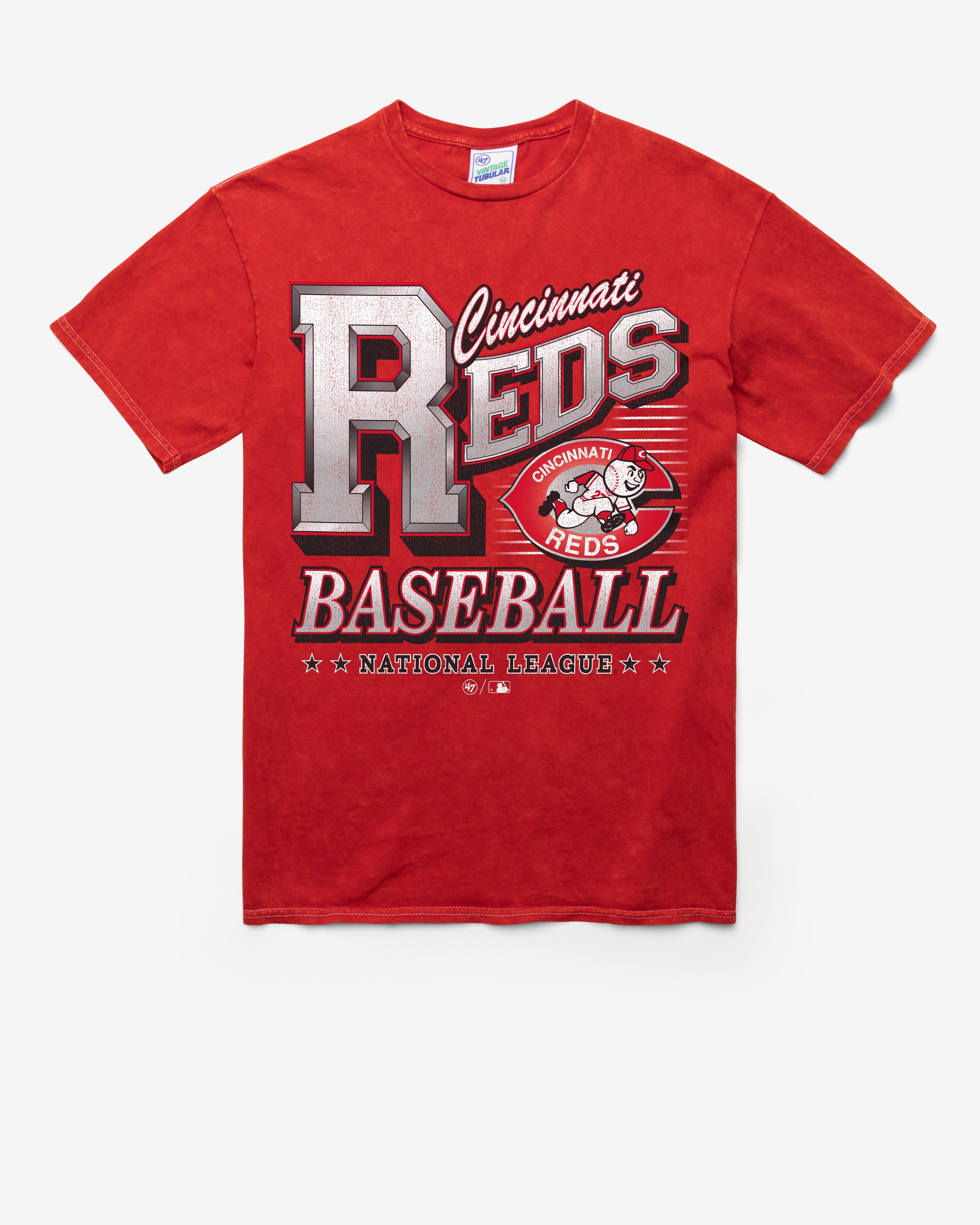 CINCINNATI REDS COOPERSTOWN LOCKER VINTAGE '47 TUBULAR TEE
