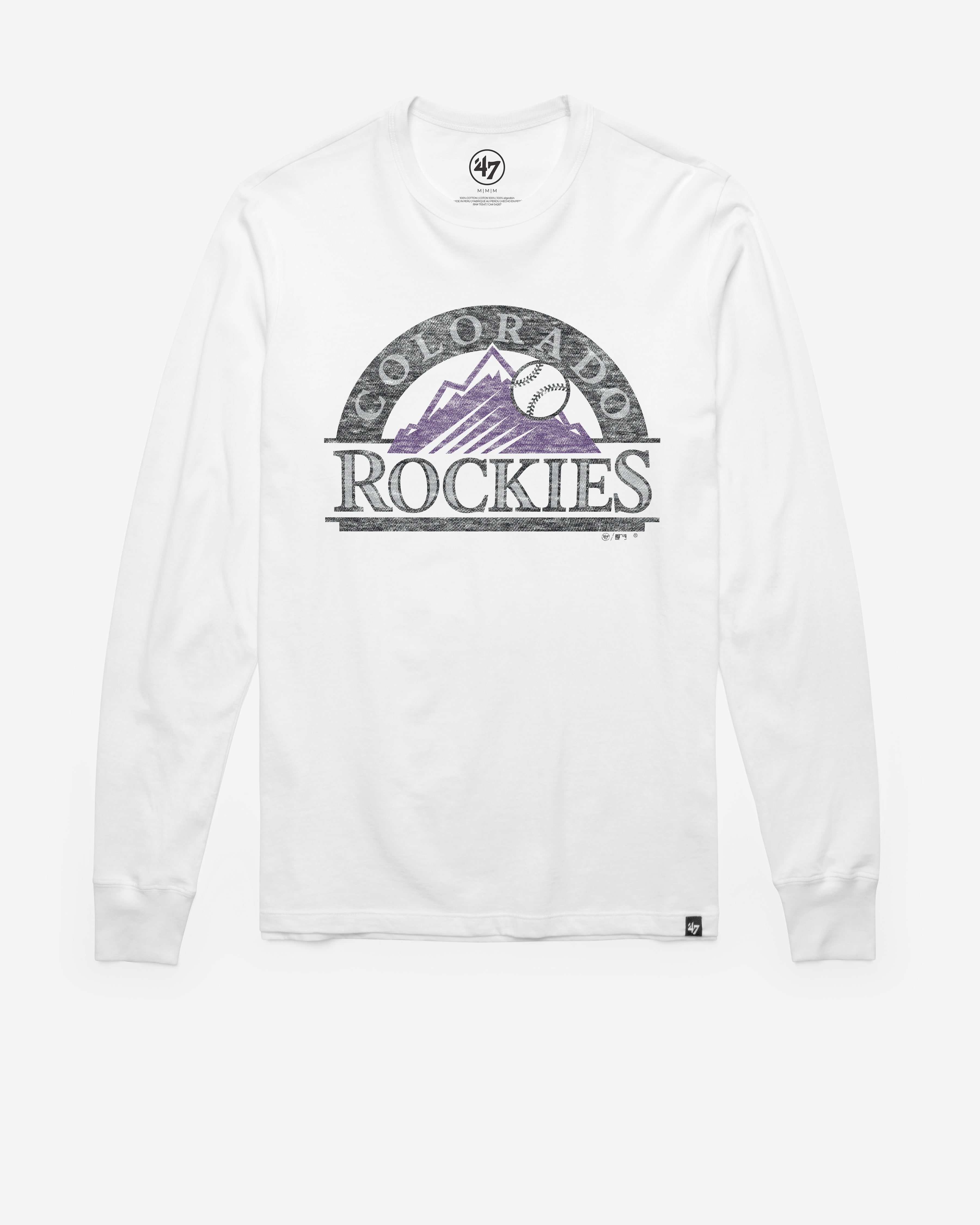 COLORADO ROCKIES PREMIER '47 FRANKLIN LONG SLEEVE TEE