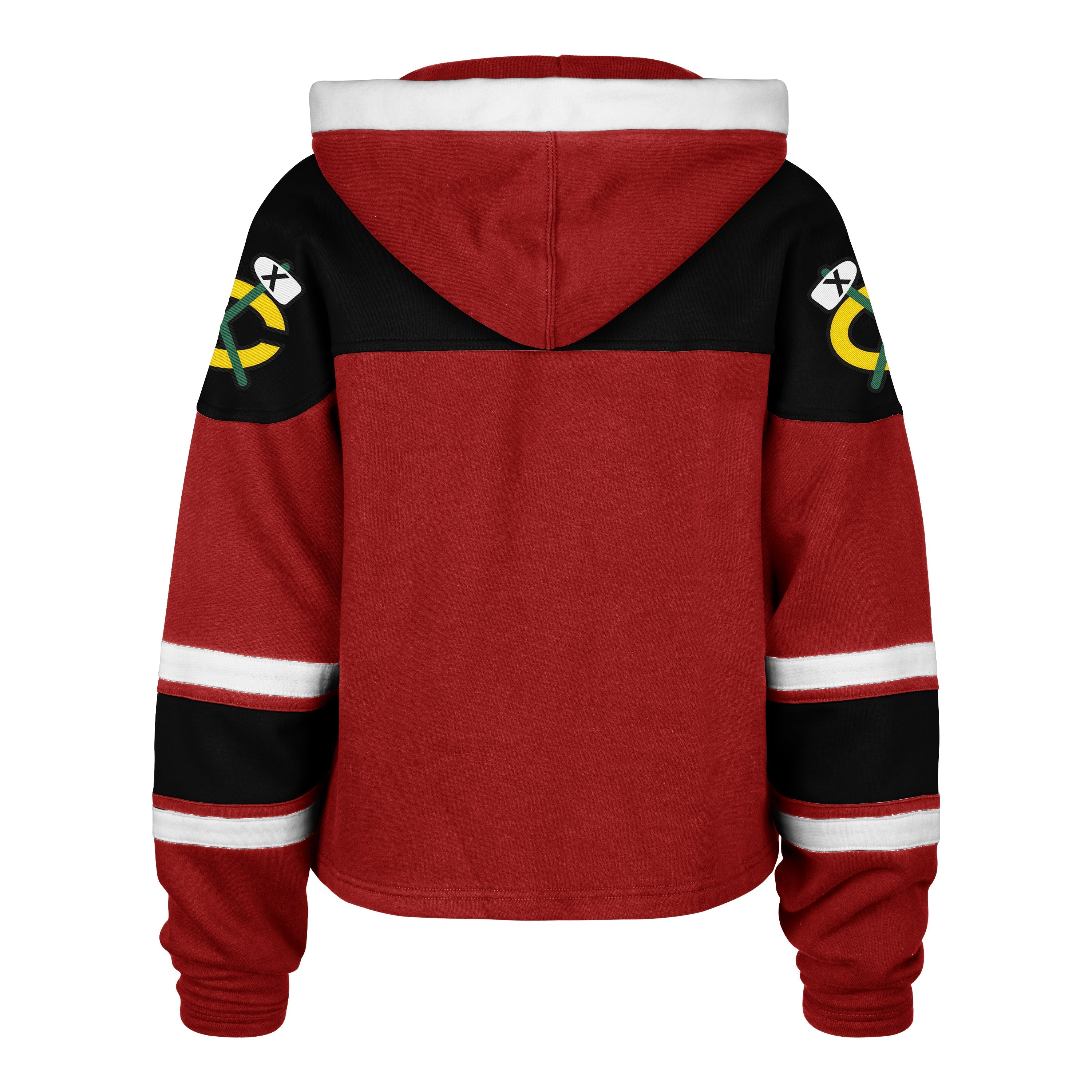 CHICAGO BLACKHAWKS CROPPED SUPERIOR '47 LACER HOOD WOMENS