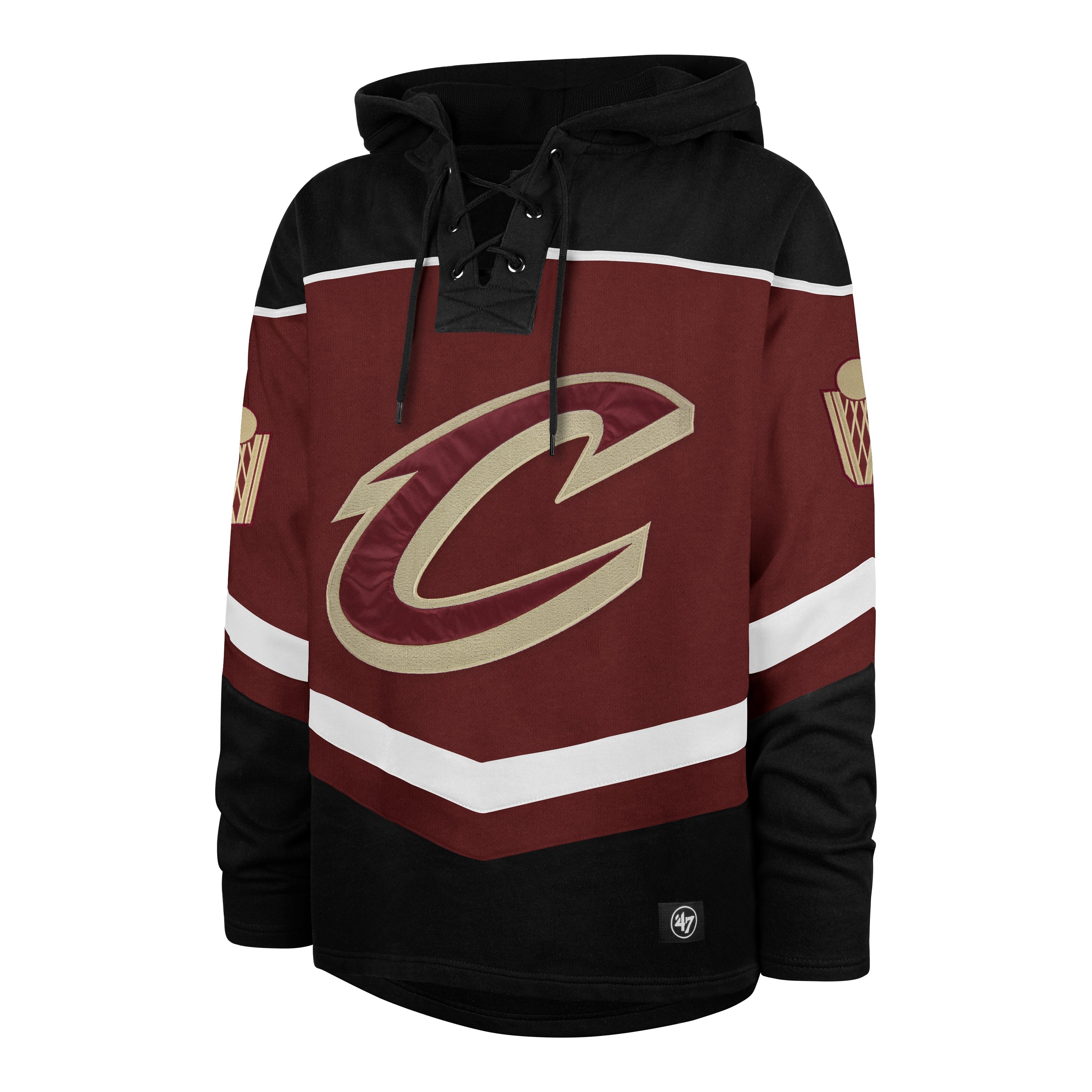 CLEVELAND CAVALIERS TRI SATIN '47 LAYUP LACER HOOD