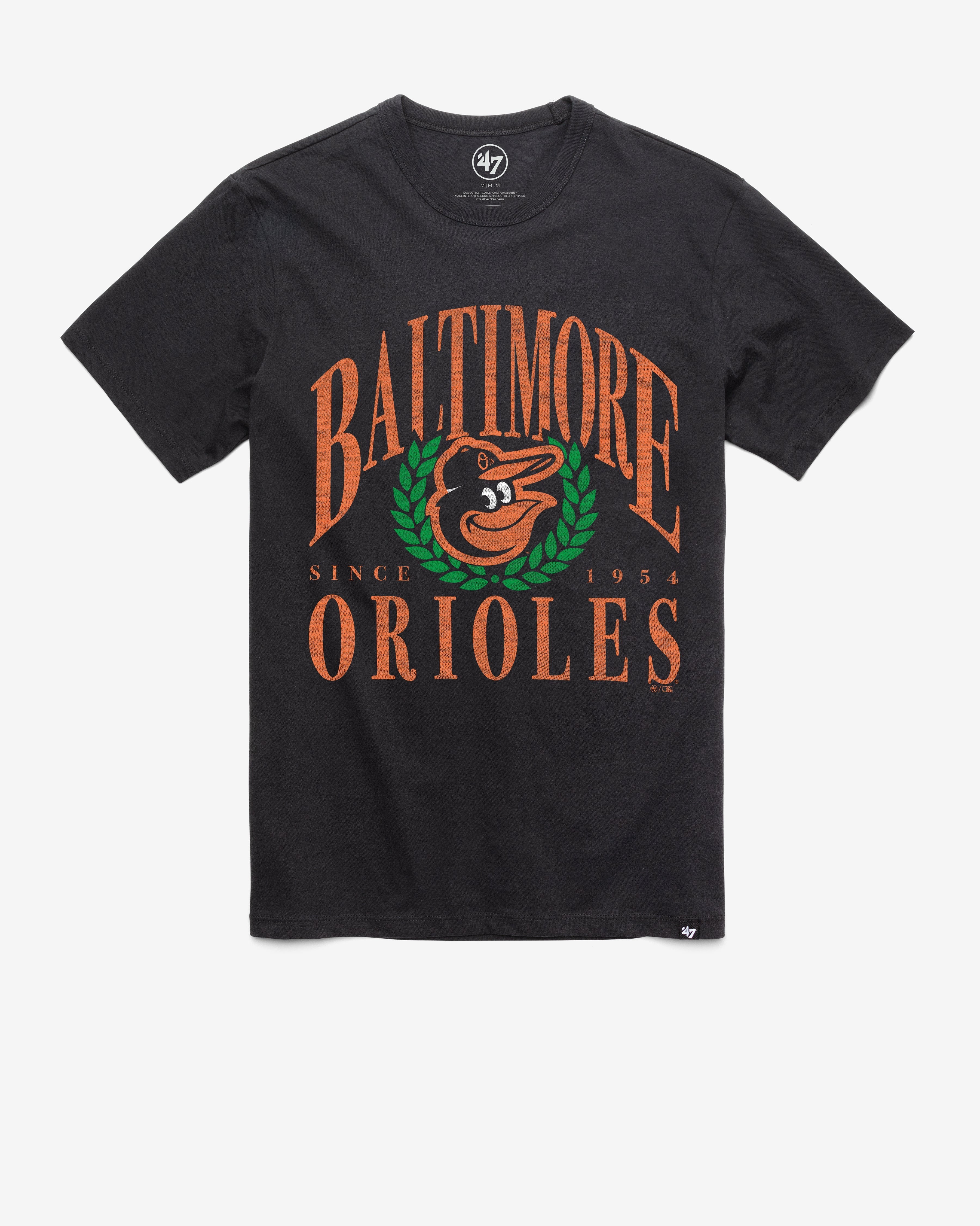 BALTIMORE ORIOLES PITCHOUT '47 FRANKLIN TEE