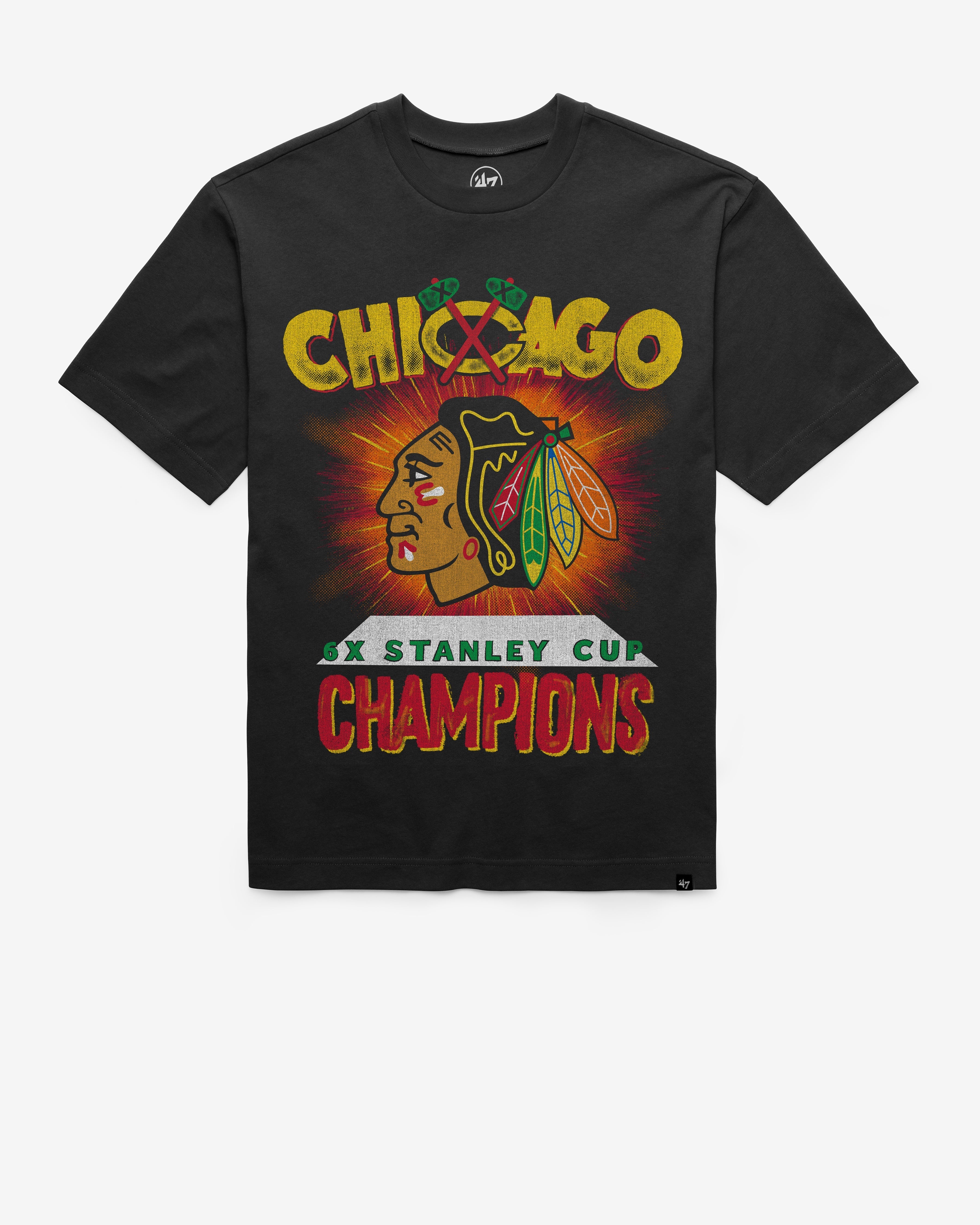 CHICAGO BLACKHAWKS VINTAGE STANLEY SIGMA '47 FOUNDATION TEE