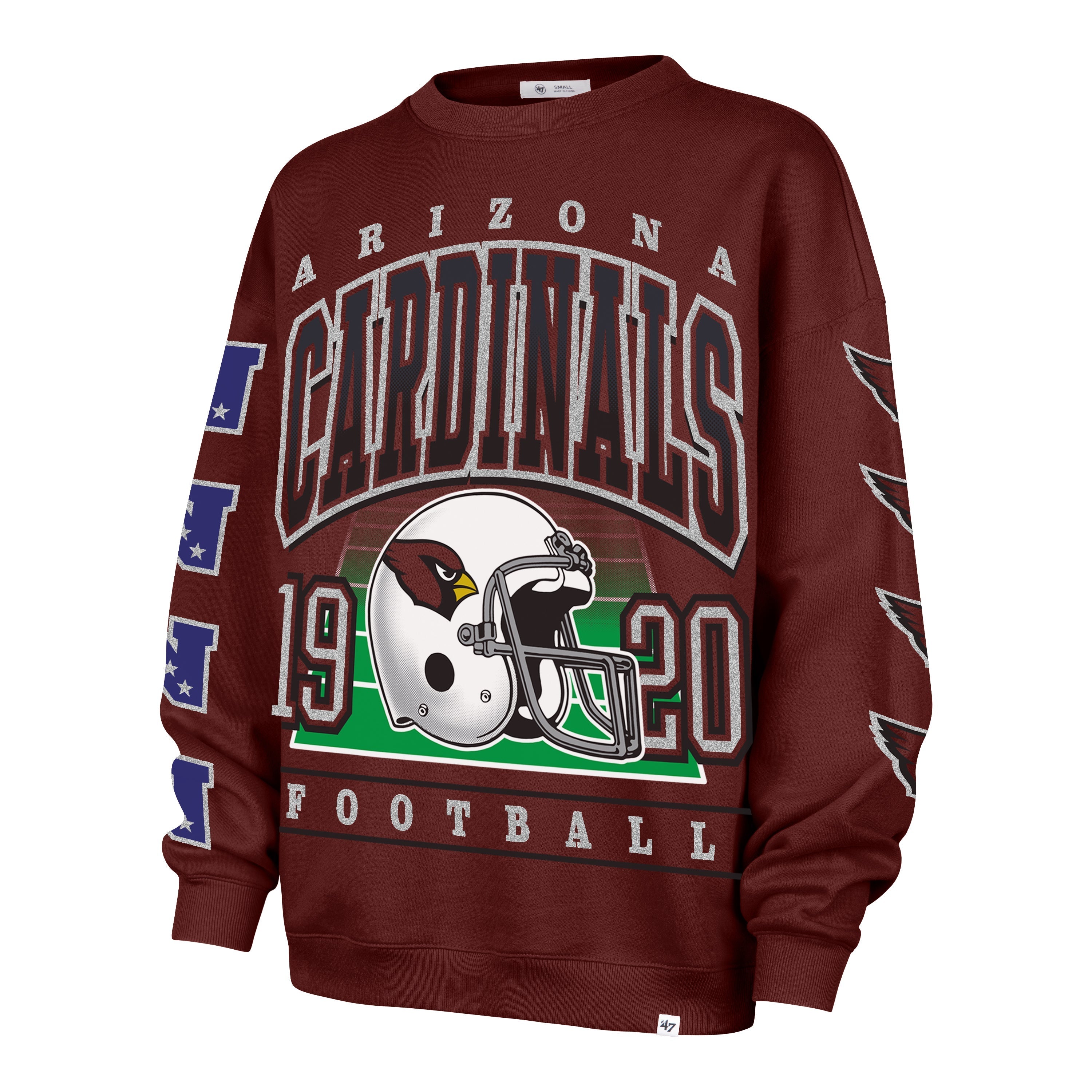 ARIZONA CARDINALS GO BIG '47 OVERSIZED CREW WOMENS