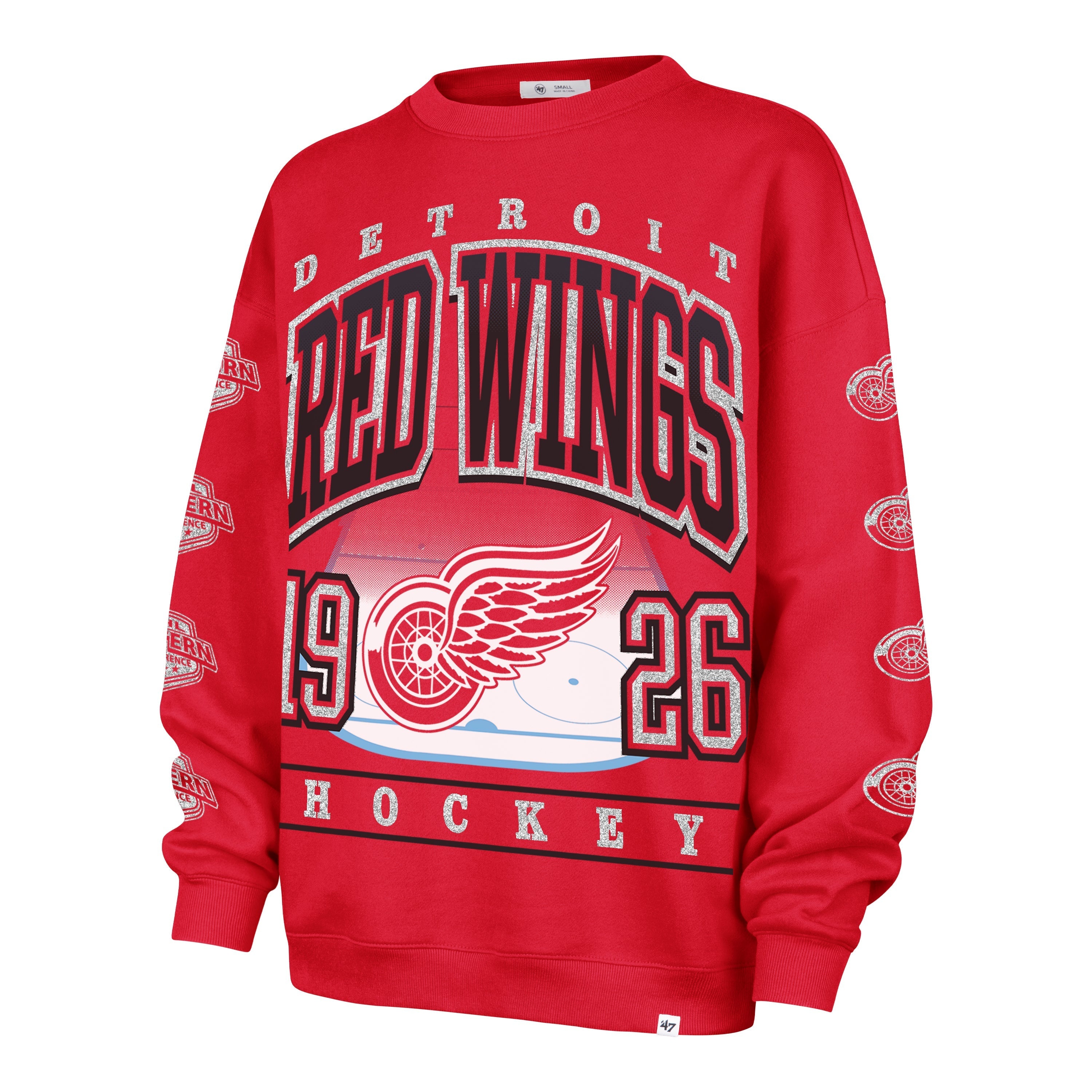 DETROIT RED WINGS GO BIG '47 OVERSIZED CREW WOMENS