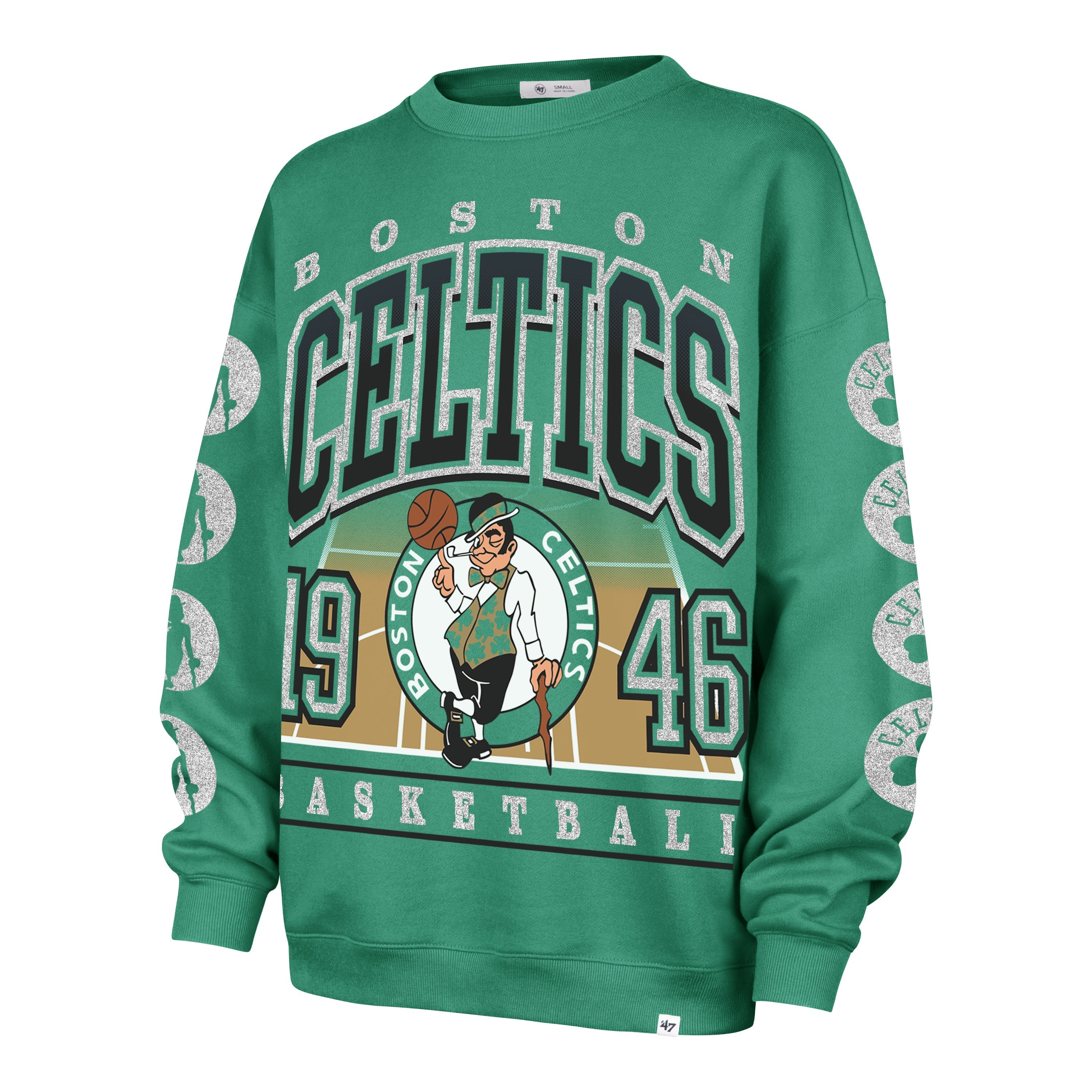 BOSTON CELTICS GO BIG '47 OVERSIZED CREW WOMENS