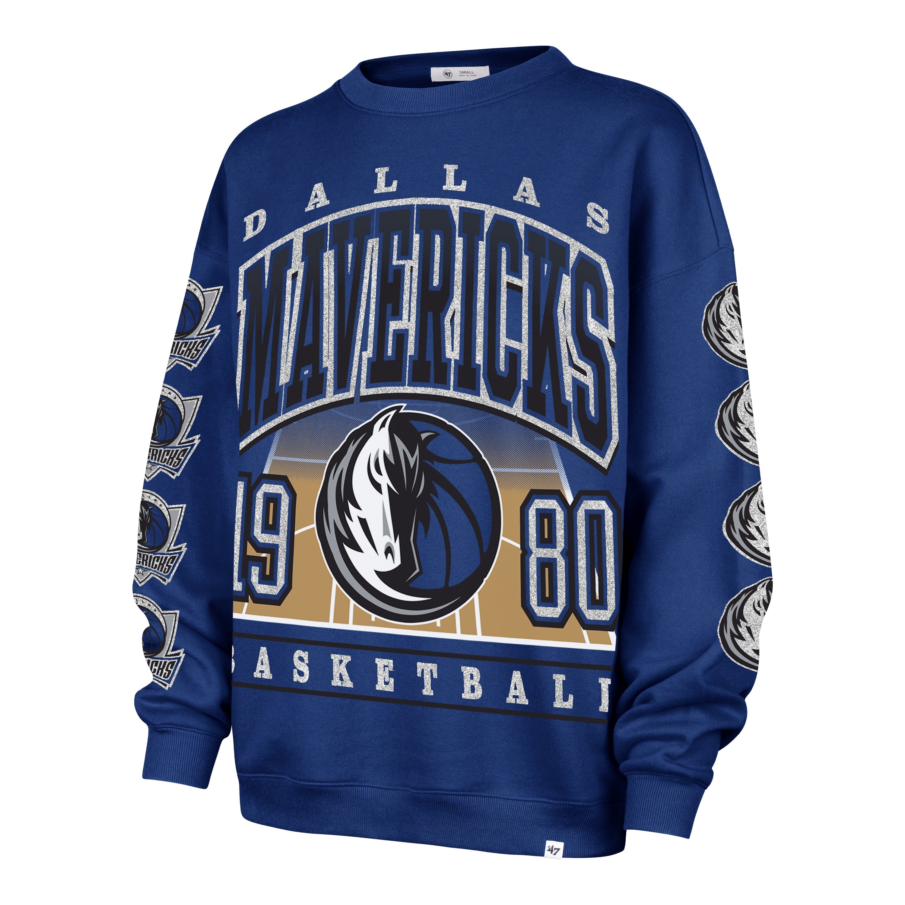 DALLAS MAVERICKS GO BIG '47 OVERSIZED CREW WOMENS