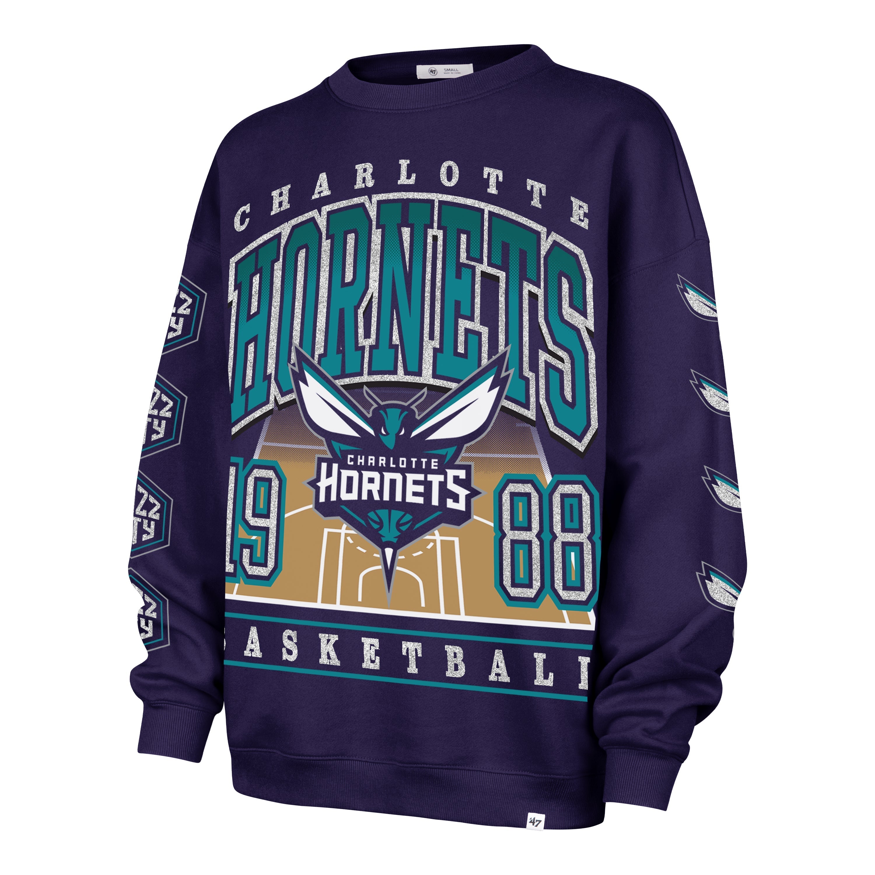 CHARLOTTE HORNETS GO BIG '47 OVERSIZED CREW WOMENS
