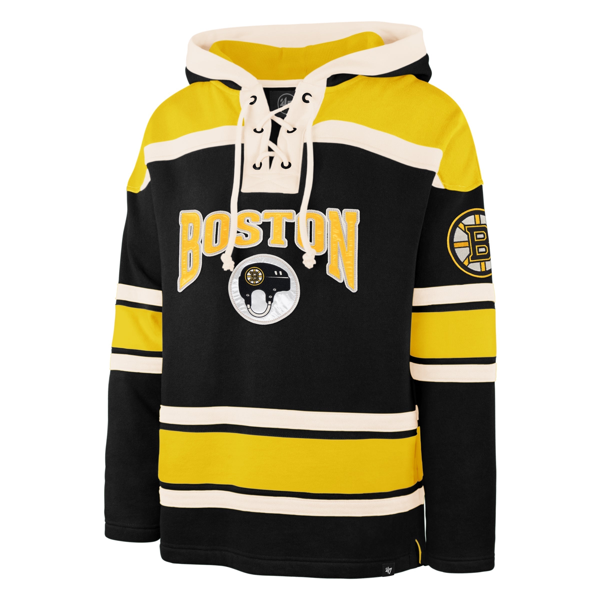 BOSTON BRUINS CHIN STRAP SUPERIOR '47 LACER HOOD