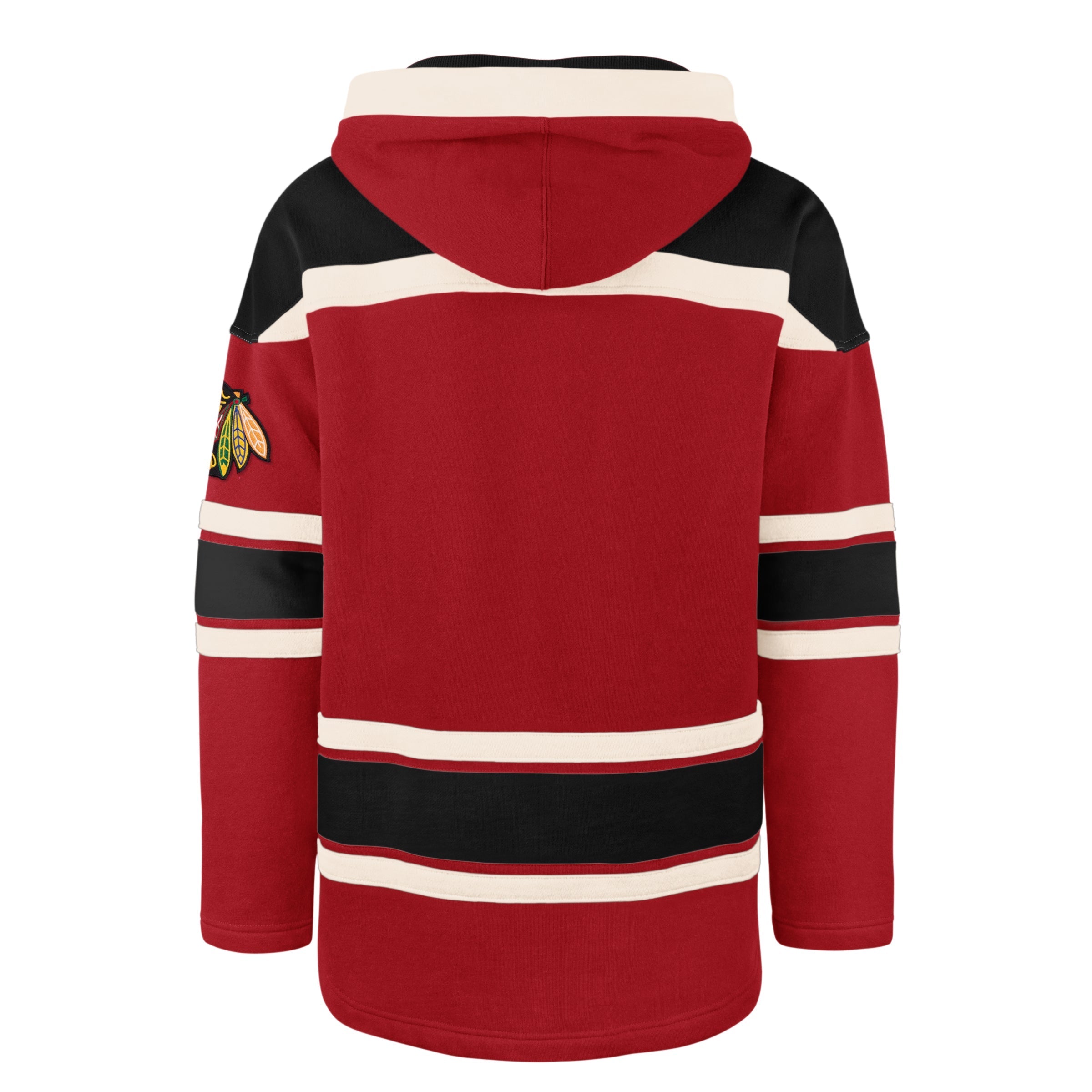 CHICAGO BLACKHAWKS CHIN STRAP SUPERIOR '47 LACER HOOD