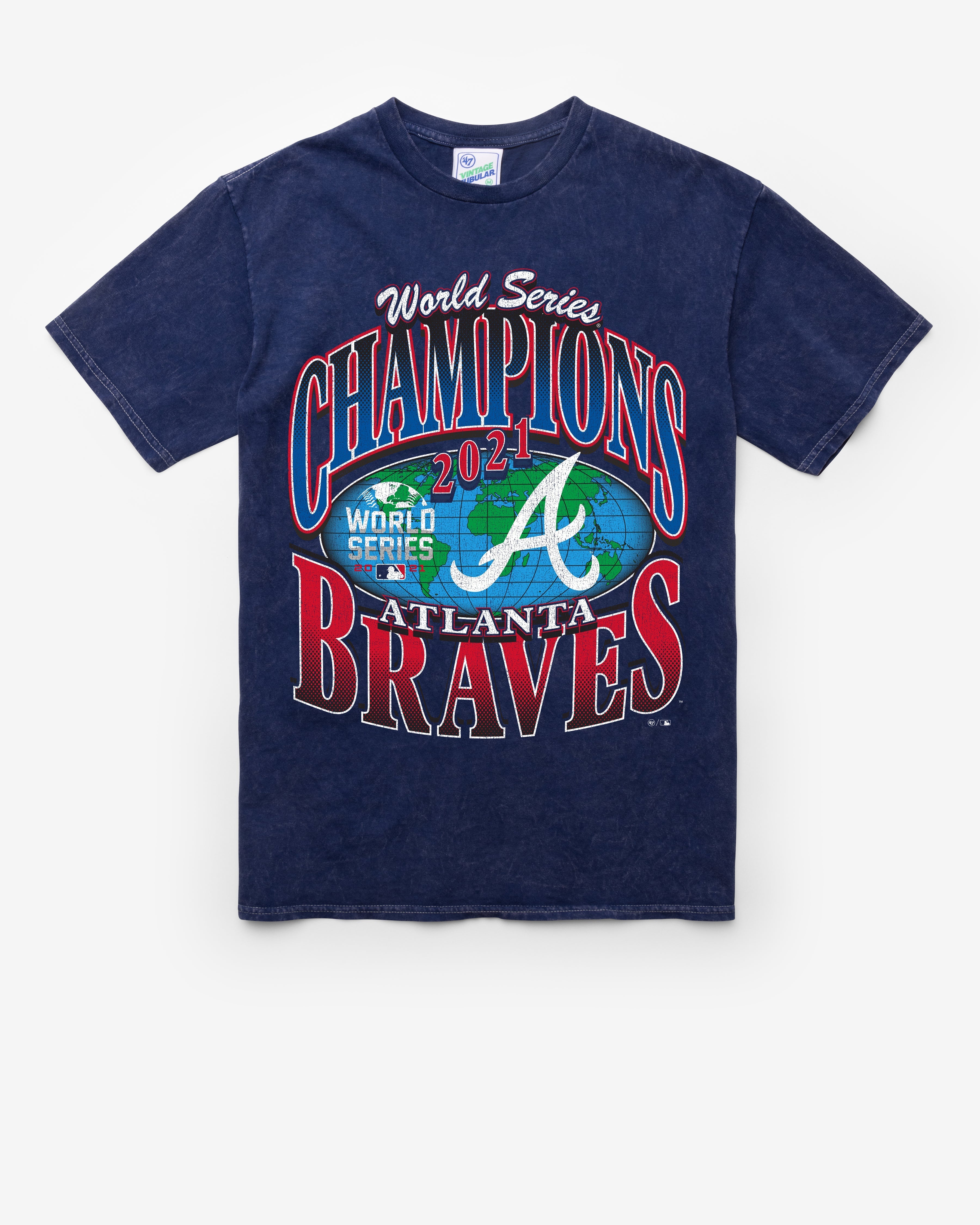 ATLANTA BRAVES COOPERSTOWN WORLD SERIES LOCKER VINTAGE '47 TUBULAR TEE