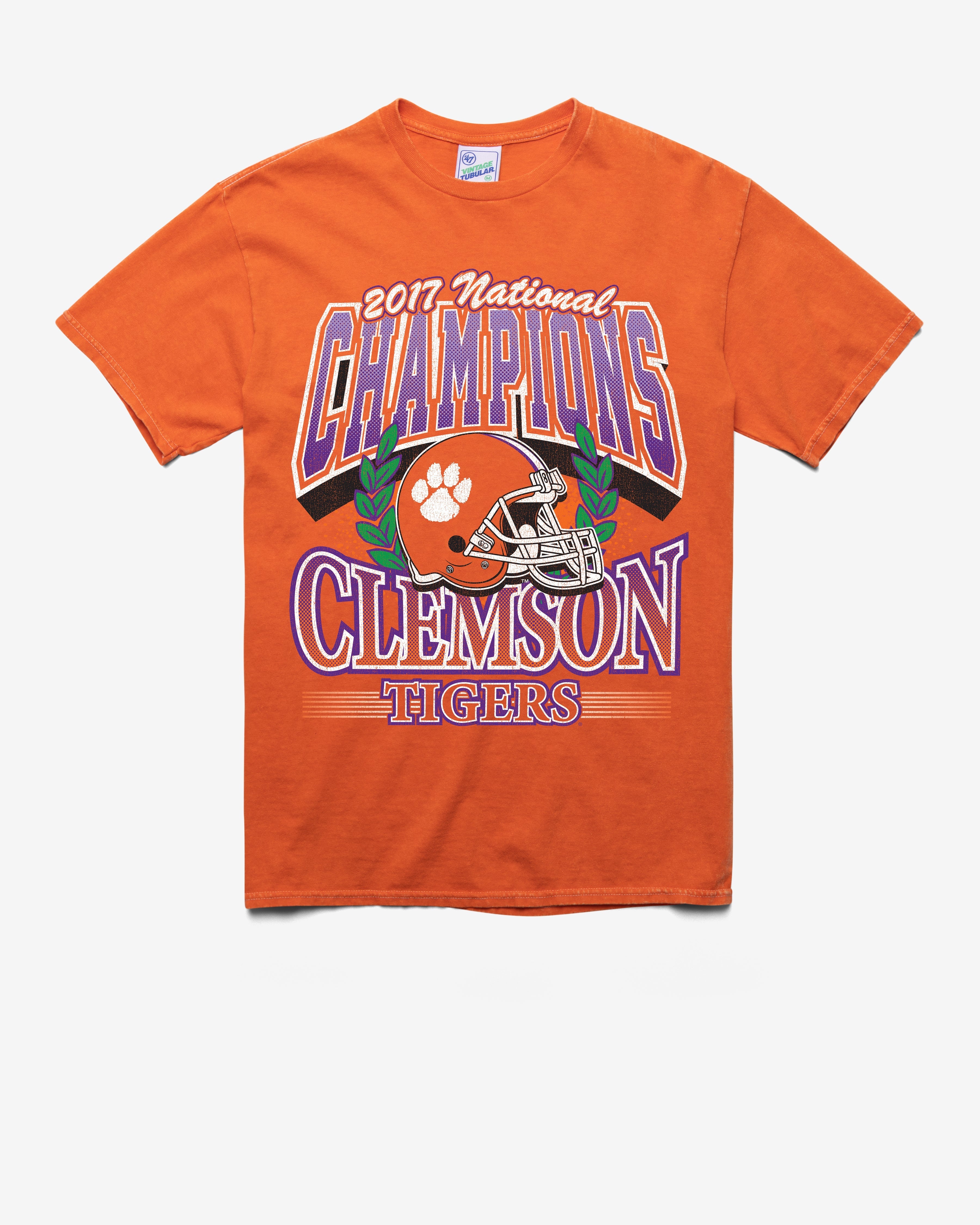 CLEMSON TIGERS H-CHAMPS LOCKER VINTAGE '47 TUBULAR TEE
