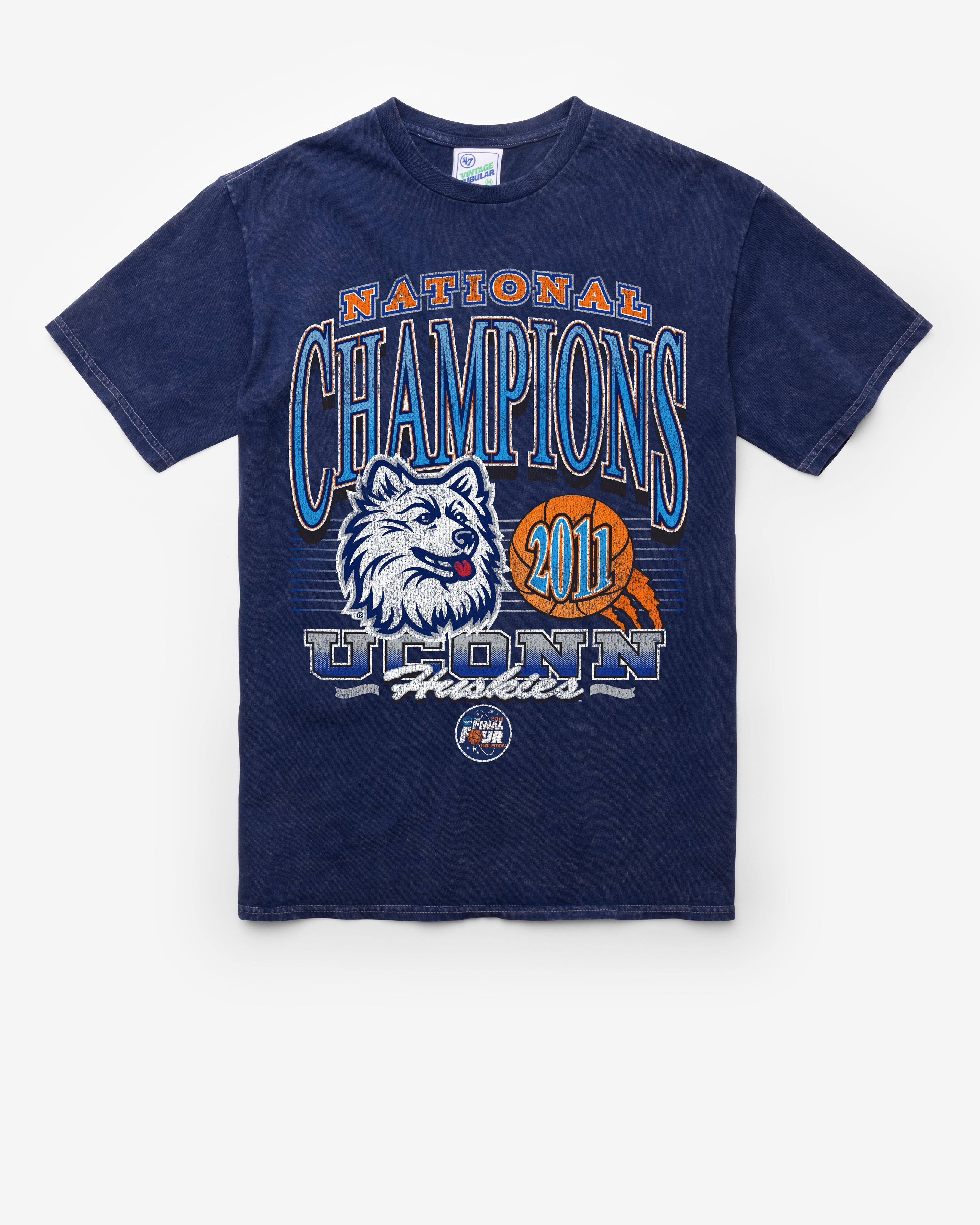 CONNECTICUT HUSKIES UCONN H-CHAMPS LOCKER VINTAGE '47 TUBULAR TEE