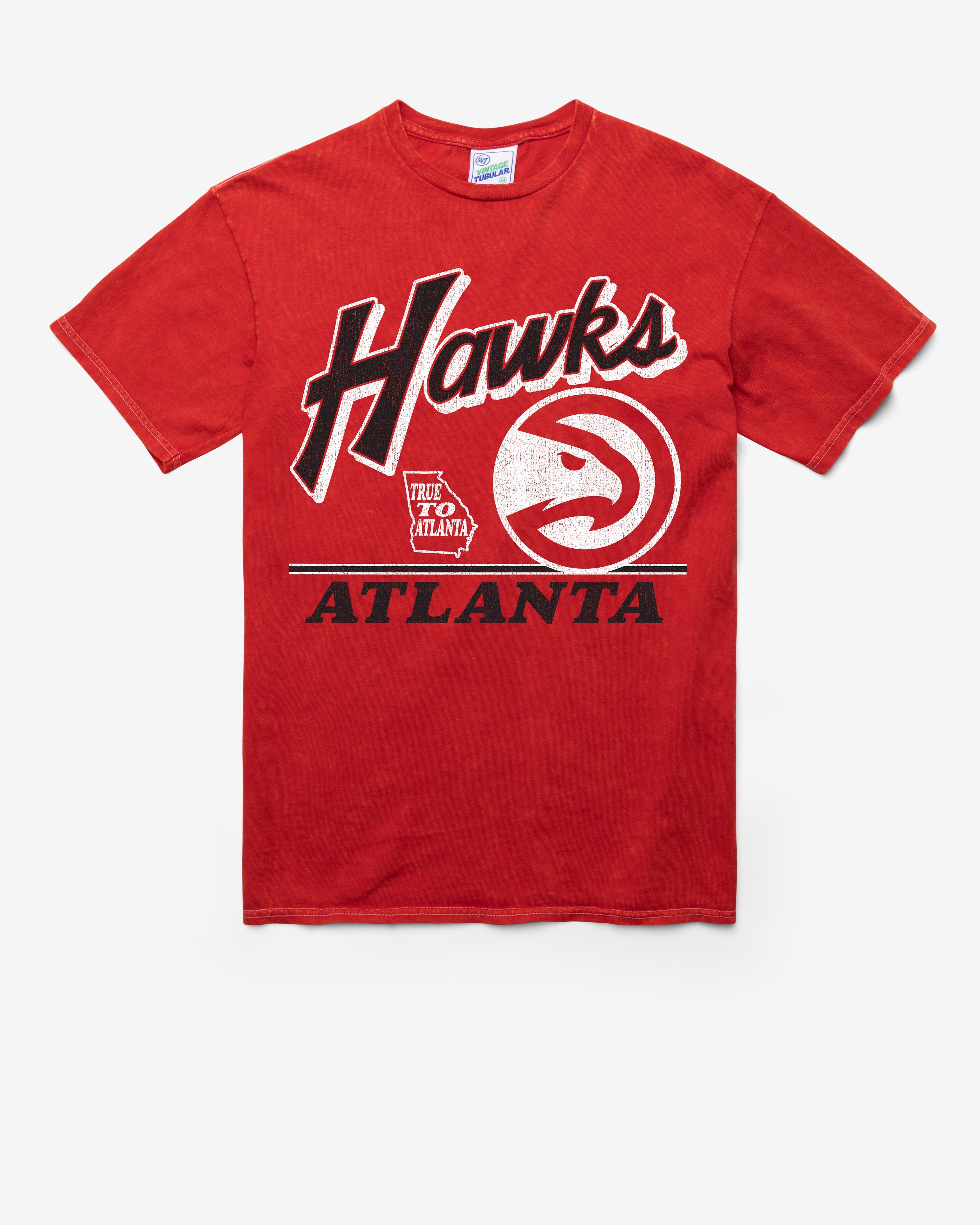 ATLANTA HAWKS FLY BY VINTAGE '47 TUBULAR TEE