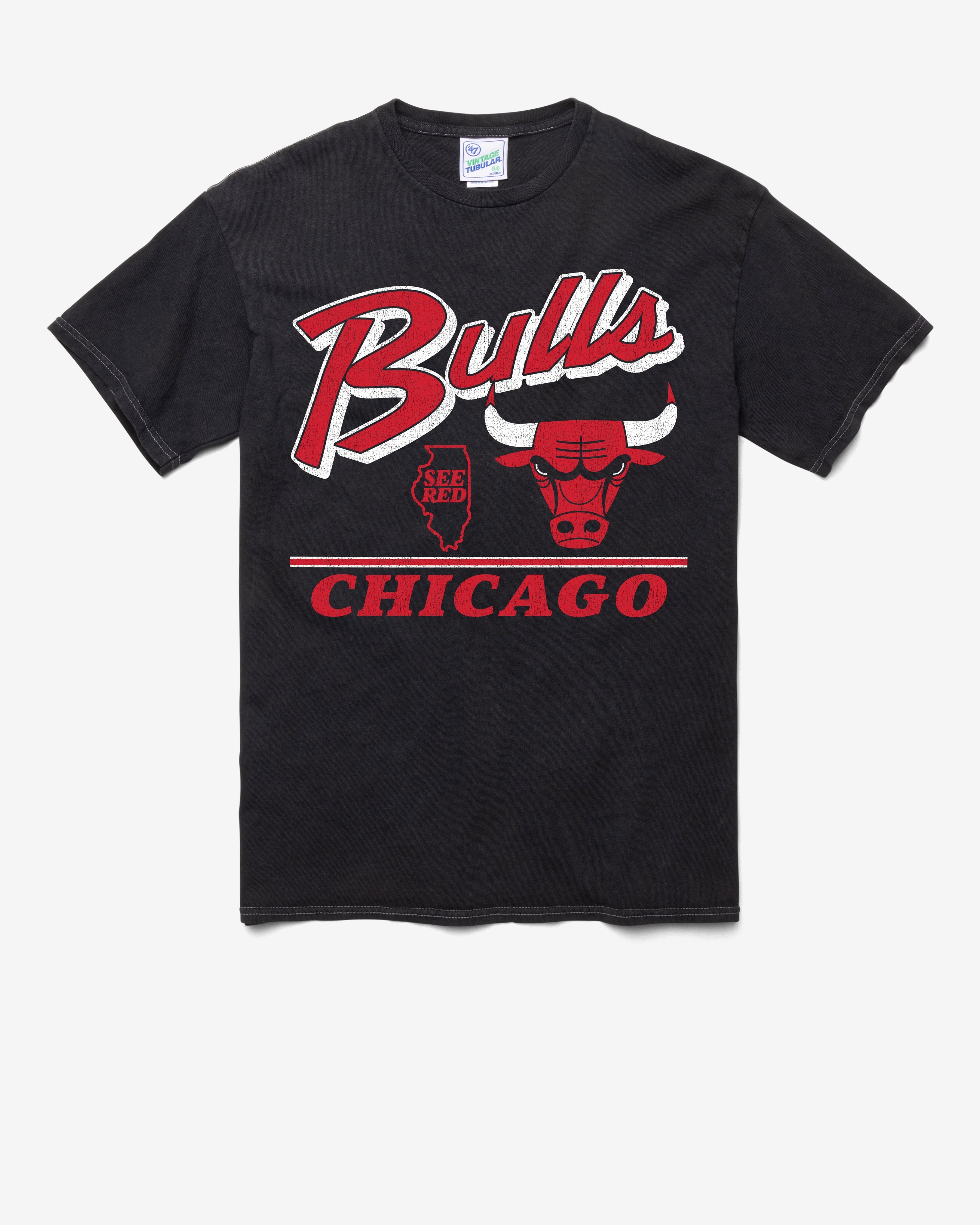CHICAGO BULLS FLY BY VINTAGE '47 TUBULAR TEE