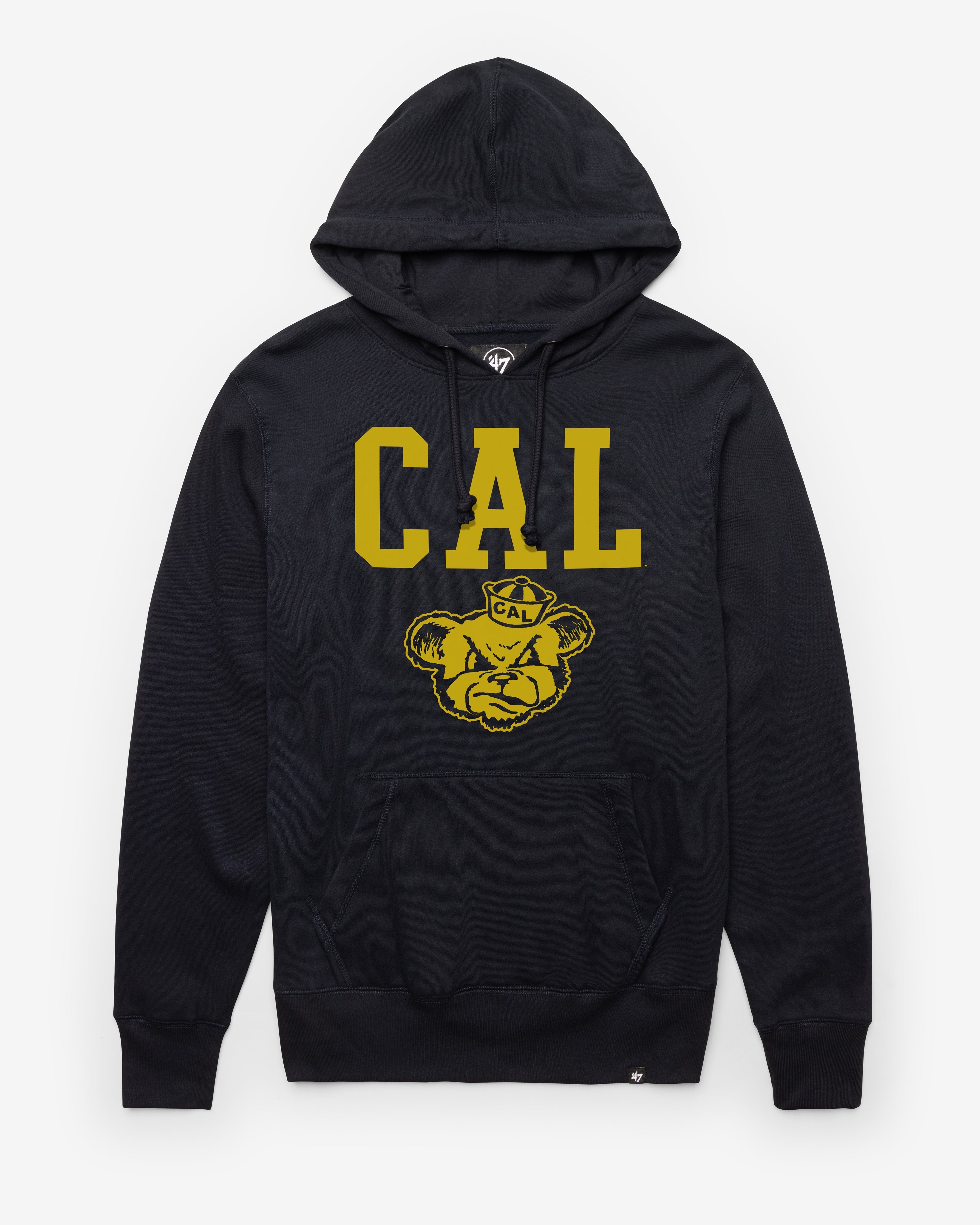 CAL-BERKELEY GOLDEN BEARS VINTAGE STRAIGHT BLOCK '47 HEADLINE HOOD