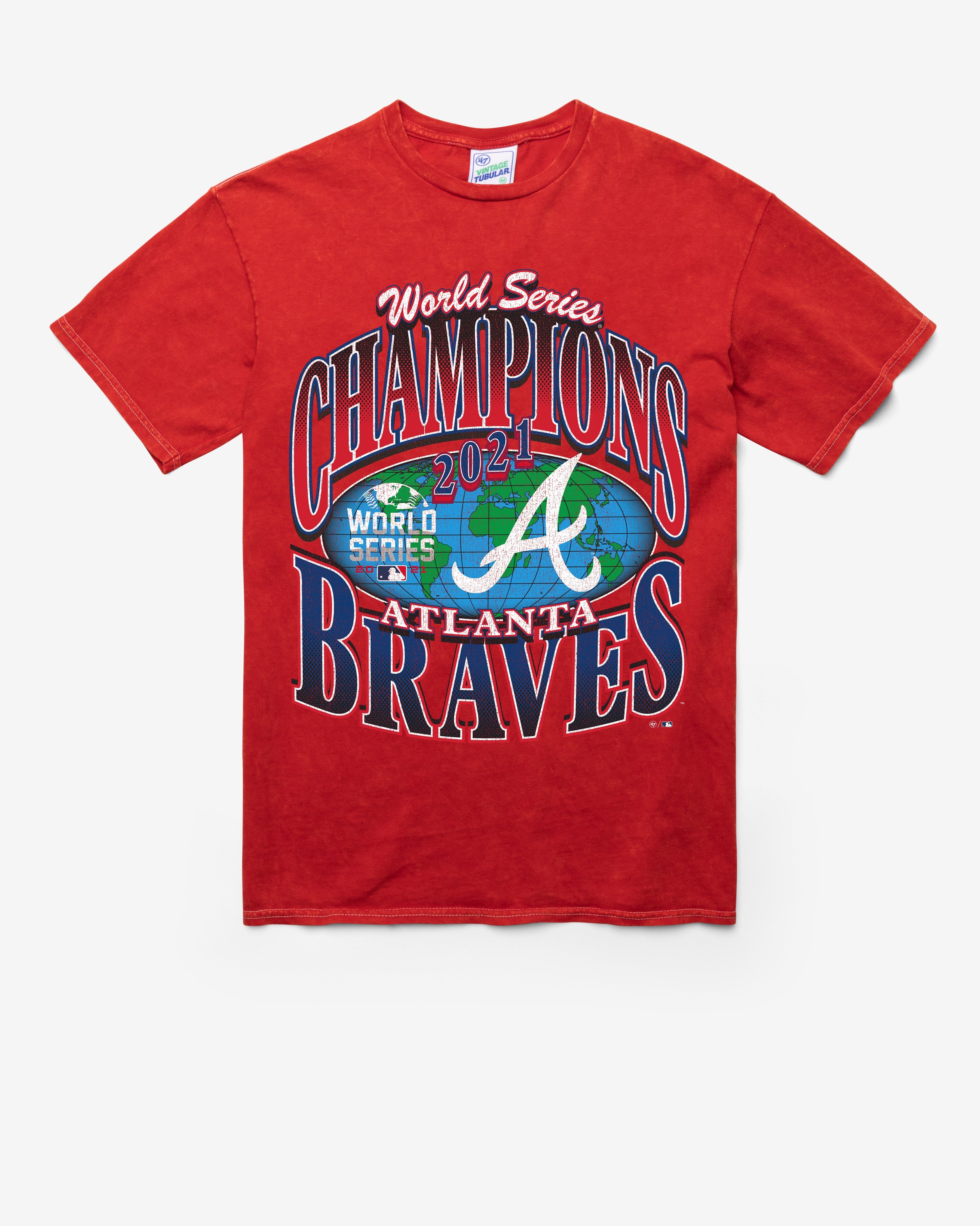 ATLANTA BRAVES COOPERSTOWN WORLD SERIES LOCKER VINTAGE '47 TUBULAR TEE