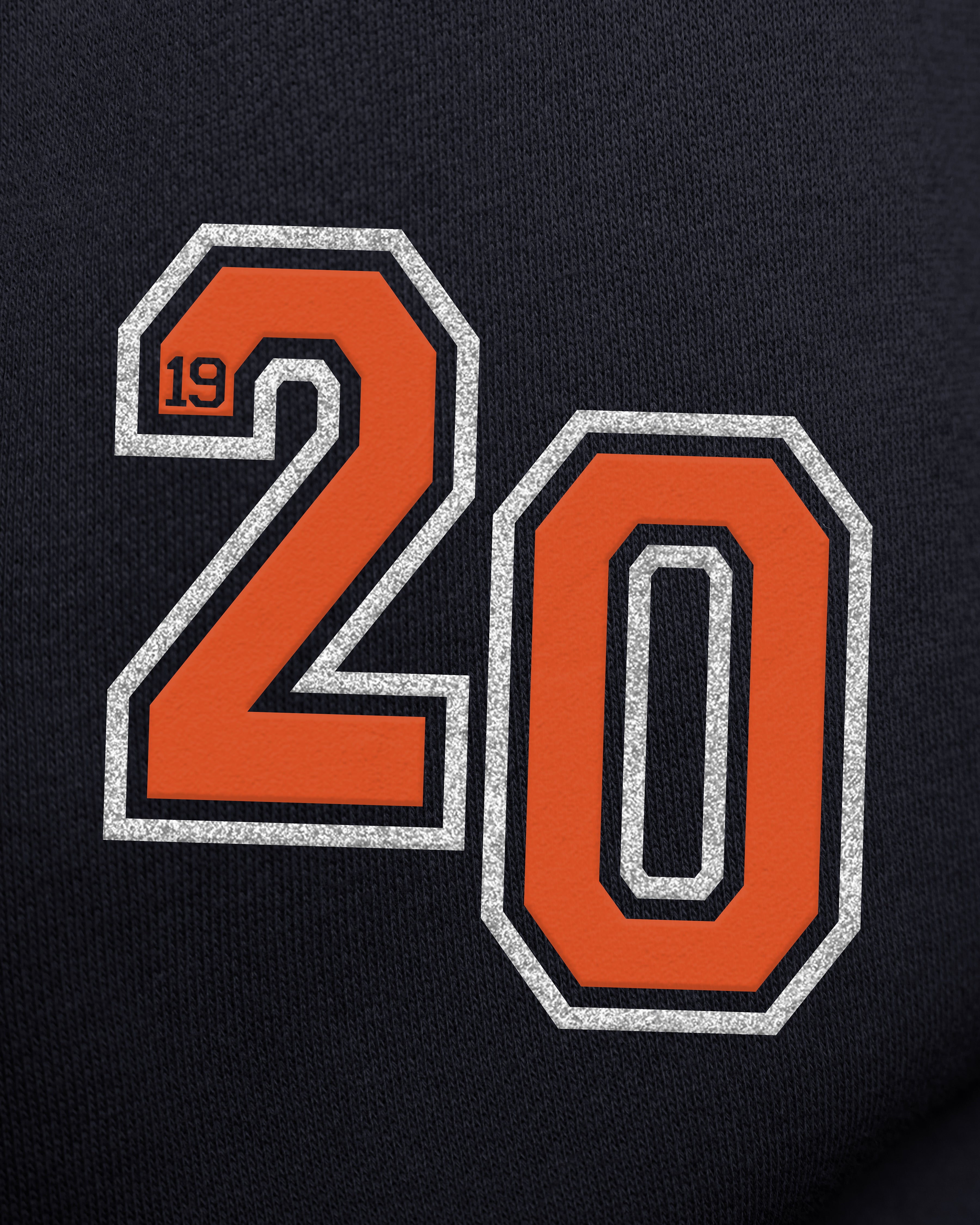 CHICAGO BEARS STONEY CLOVER LANE X '47 OVERSIZED GLITTER ARCH CREW WOMENS