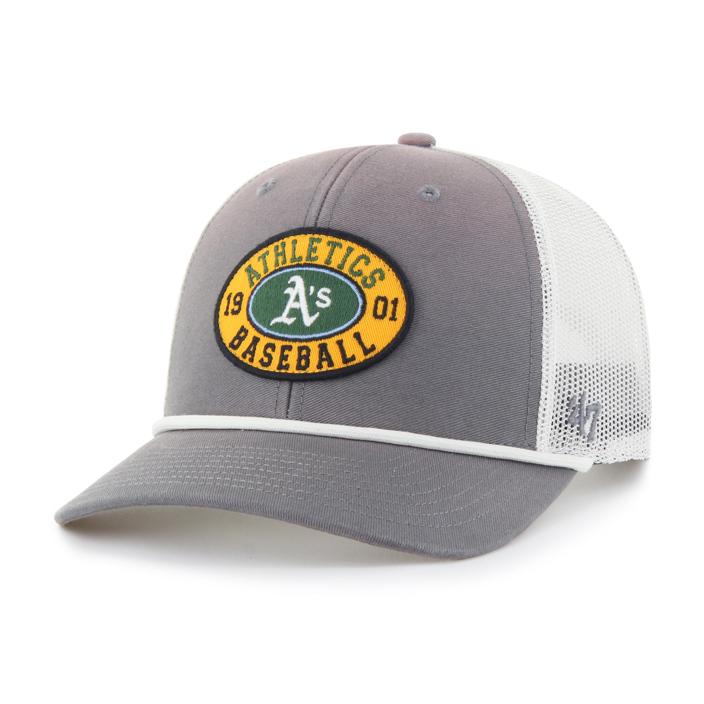 ATHLETICS BASEBALL TIDE SWEEP ROPE '47 TRUCKER