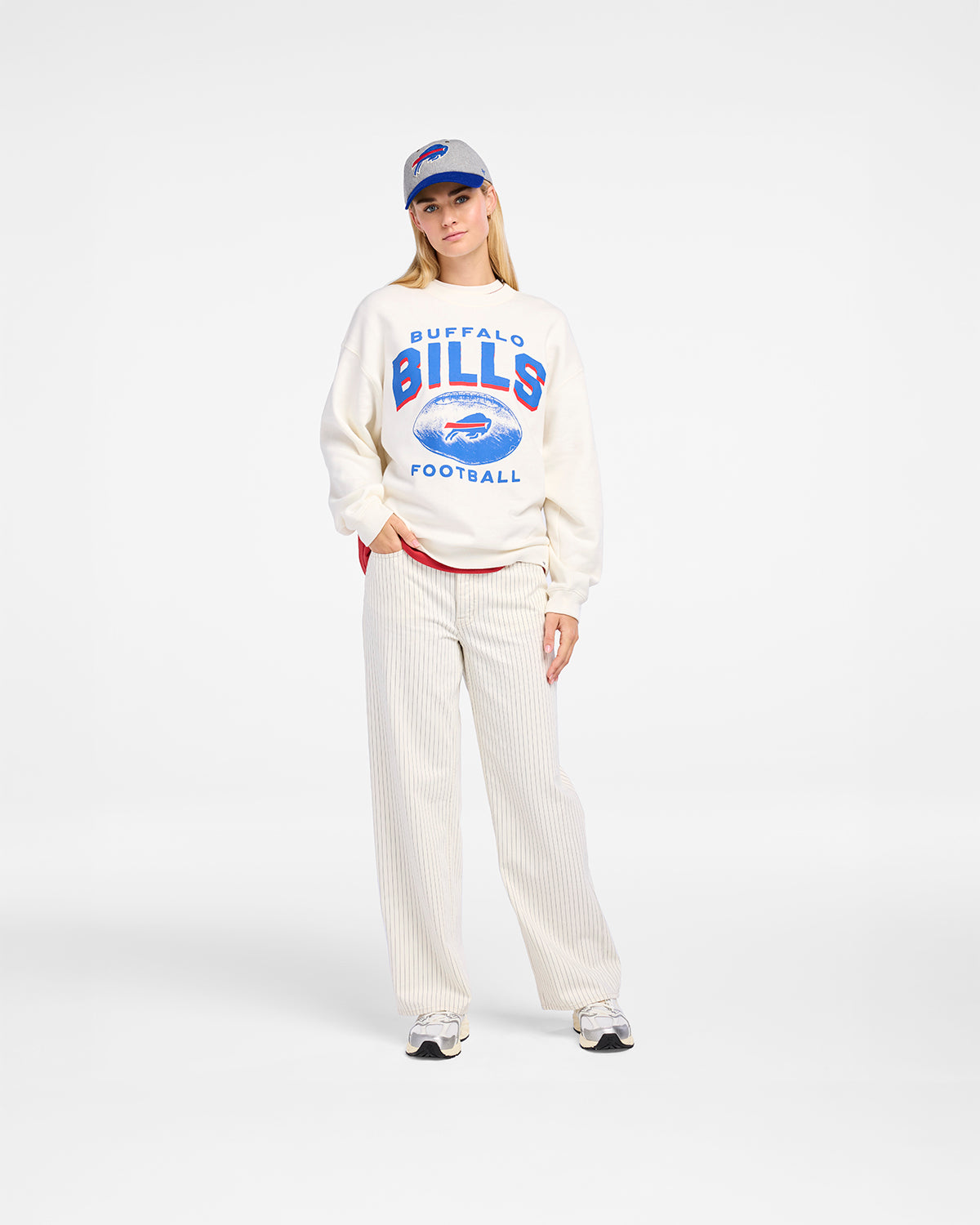 BUFFALO BILLS ARCH CLOUD '47 OVERSIZED CREW WOMENS