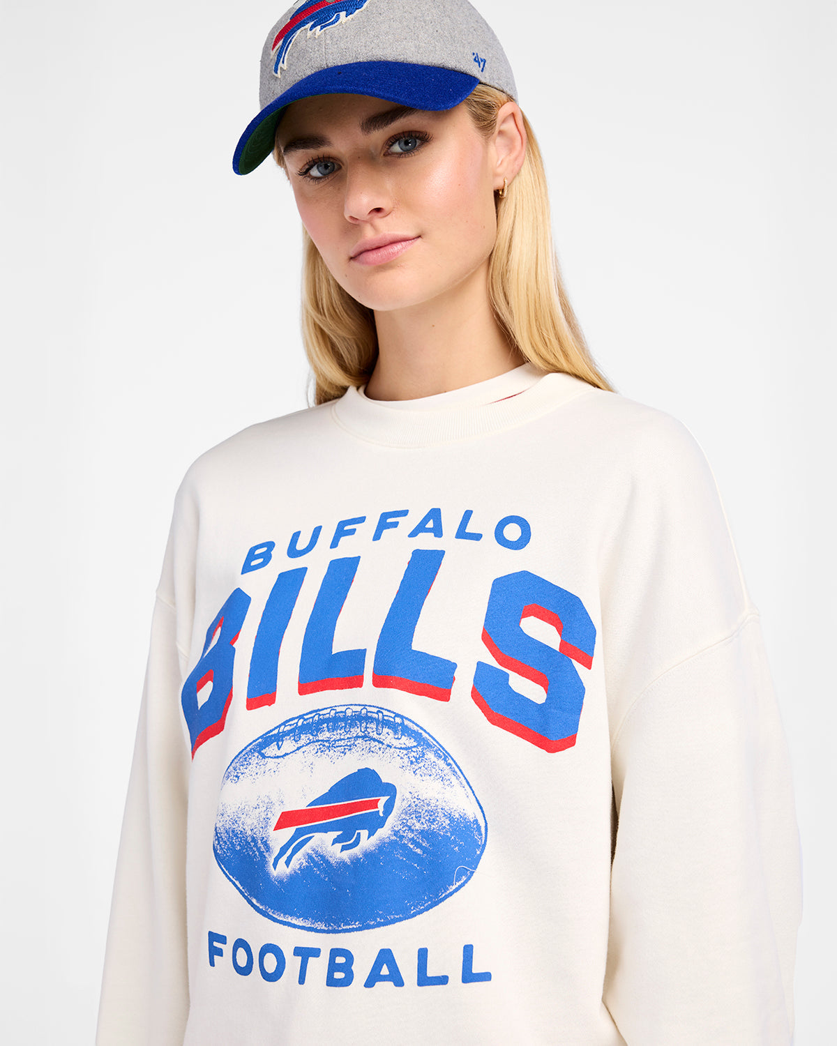 BUFFALO BILLS ARCH CLOUD '47 OVERSIZED CREW WOMENS