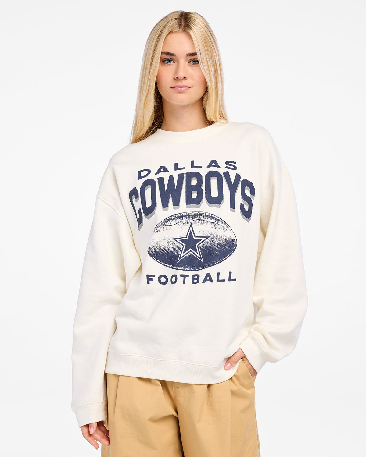 DALLAS COWBOYS ARCH CLOUD '47 OVERSIZED CREW WOMENS
