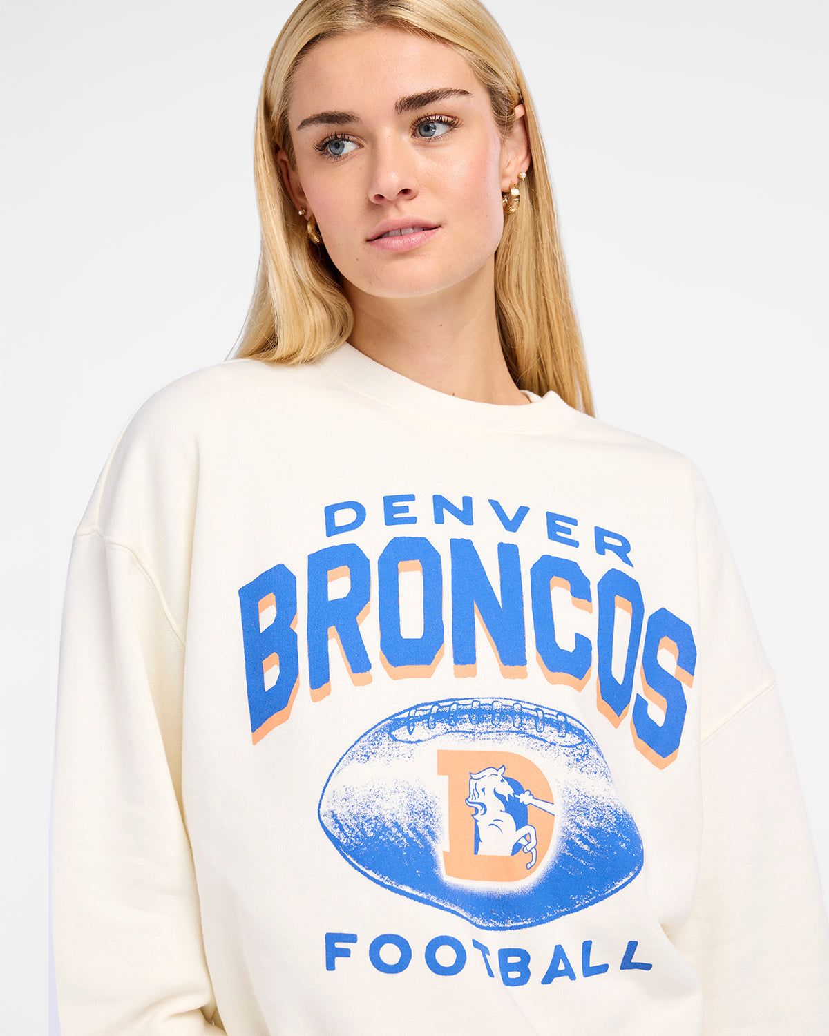 DENVER BRONCOS HISTORIC ARCH CLOUD '47 OVERSIZED CREW WOMENS